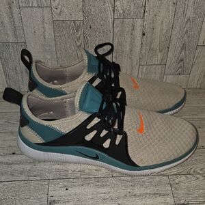 Nike Acalme Sand  Sneakers with Orange and Teal Accents